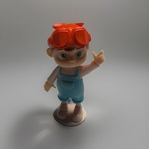 Cocomelon Cake Topper TomTom Replacement Boy Figure Toy With Goggles Sits